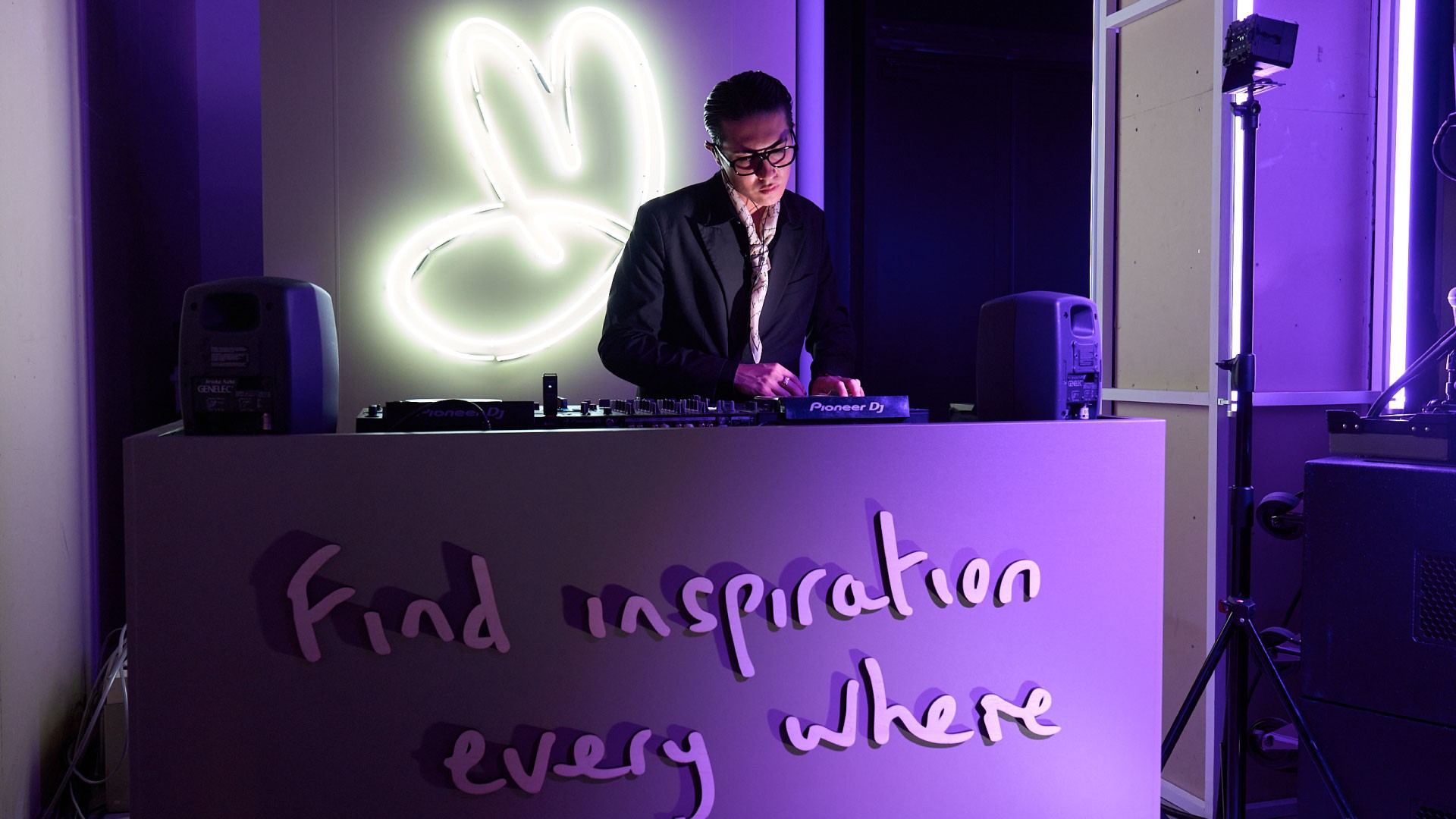 DJ performance scenes showcasing the world of PAUL SMITH